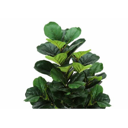 Monarch Specialties Artificial Plant, 47" Tall, Fiddle Tree, Indoor, Faux, Fake, Floor, Greenery, Potted, Real Touch I 9515
